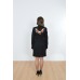Embroidered coat "Flower Fantasy" black