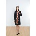 Embroidered coat "Flower Fantasy" black