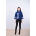 Embroidered coat "Wild Rose" blue
