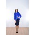 Embroidered coat "Bluebell" blue