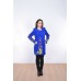 Embroidered coat "Valley of Sun" blue