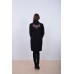 Embroidered coat "Chestnut" black