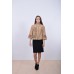 Embroidered coat "Wild Rose" beige