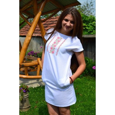 Embroidered dress "Rose Girl"