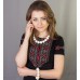 Wooden Necklace + Bracelet + Earrings White