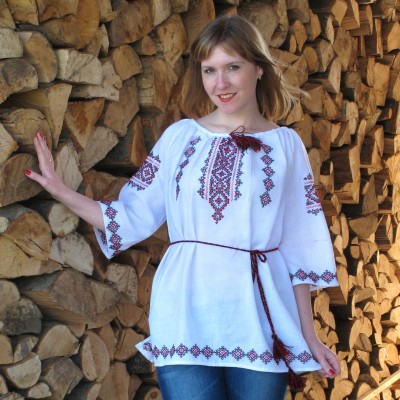Embroidered blouse "Summer Joy"