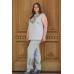 Embroidered set: top&trousers "Melody of Summer"