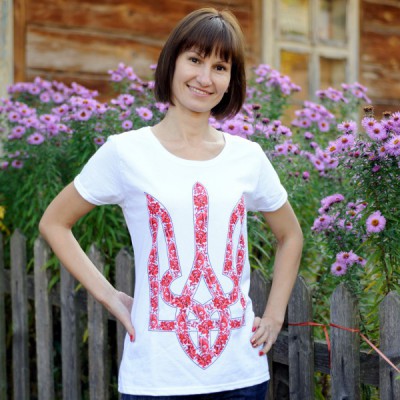 Printed Patriotic Unisex T-shirt "Trident Bright"
