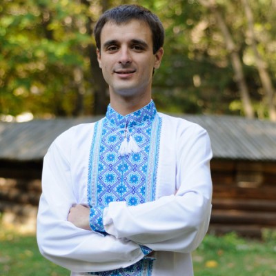 Embroidered shirt "Royal Blue"
