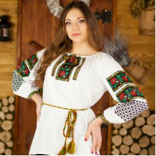 Embroidered blouse "Whisper of Summer"