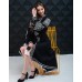 Embroidered Boho Dress "Contrasts" black