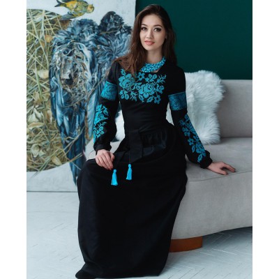 Embroidered Evening Dress "Cheeky Lady"