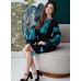 Embroidered Boho Dress "Fresh Blueberry"