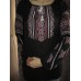 Embroidered  blouse "Magic Triangles Red on Black"