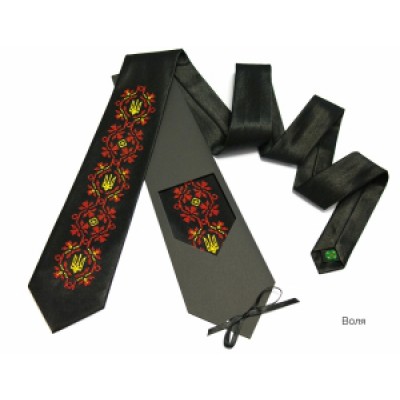 Embroidered tie for men "Volia"