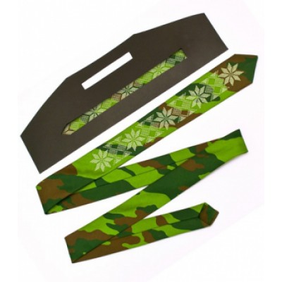 Embroidered tie unisex "Zelo"