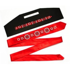 Embroidered tie unisex "Rose"