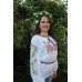 Embroidered blouse "Midnight Lily"