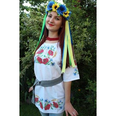 Embroidered blouse "Flower Tunic"