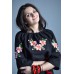 Embroidered  blouse "Lily in Sunset 1"