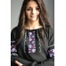 Embroidered  blouse "Fantastic Roses Purple"