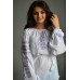 Embroidered  blouse "Fantastic Roses Lavander"