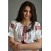 Embroidered  blouse "Fantastic Roses Red"