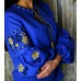 Embroidered blouse "Midnight Dew"